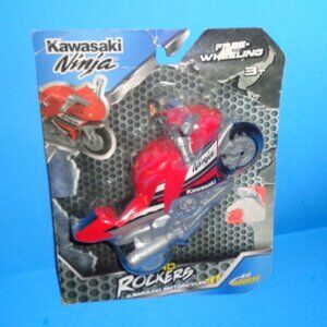 Road Rockers, Kawasaki Ninja Motorcycle Toy Free Wheeling, Sealed
